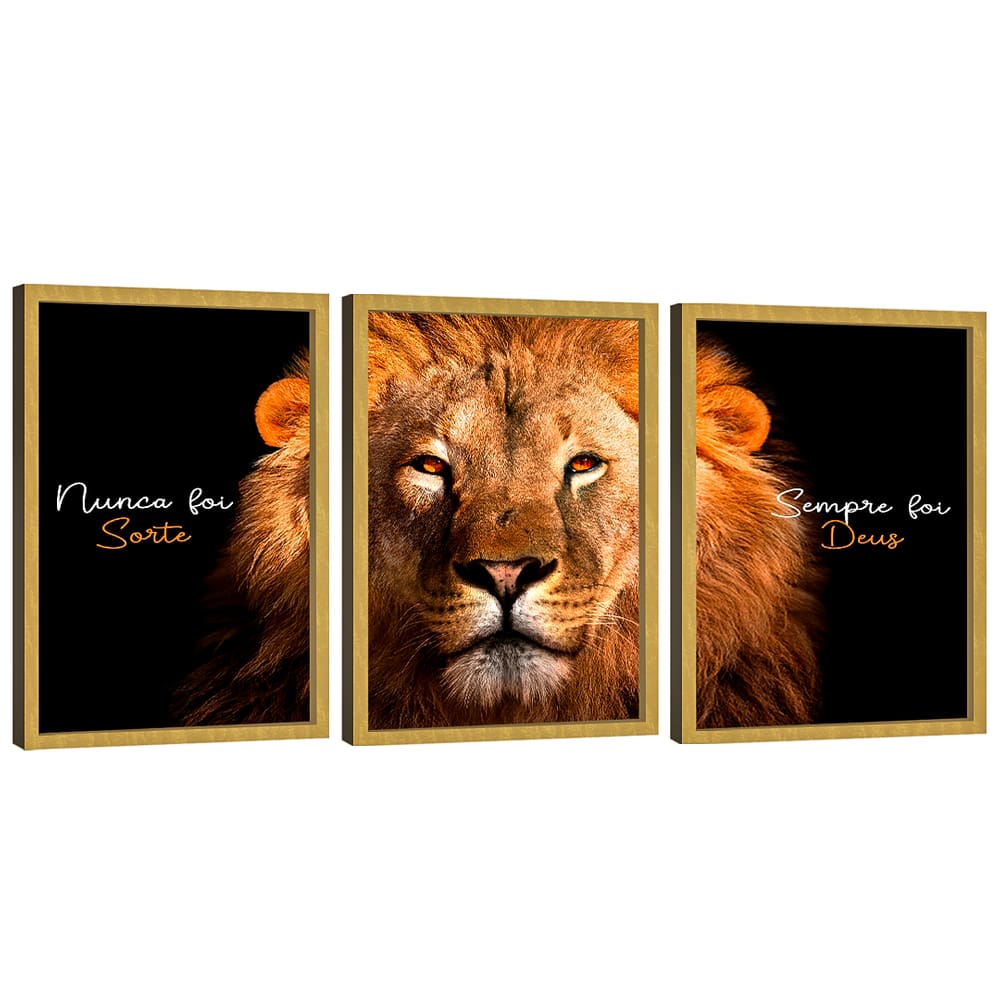 Quadro Decorativo Trio Nunca Foi Sorte