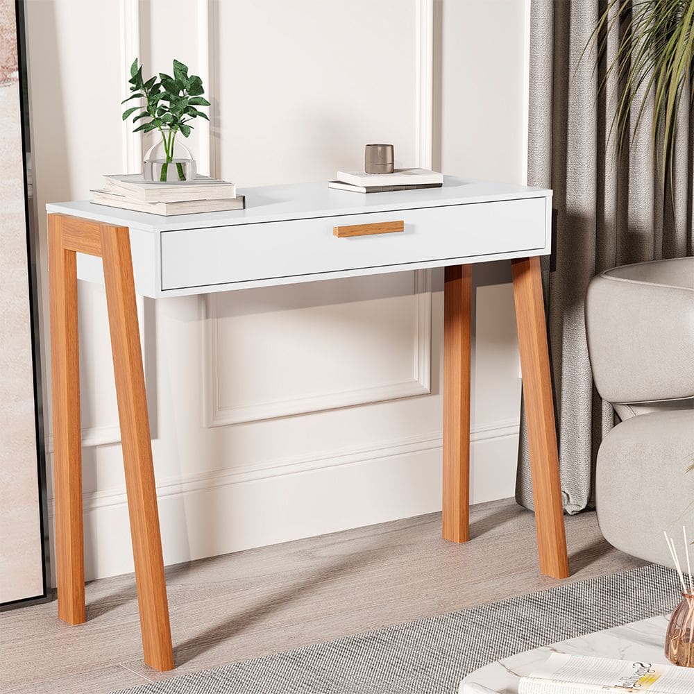 Aparador Buffet Maragogi Pés em Madeira Branco