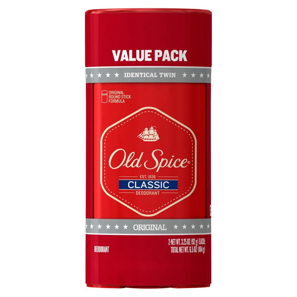 Desodorante Old Spice Classic autêntico Perfume para homens 96 ml (pacote com 2)