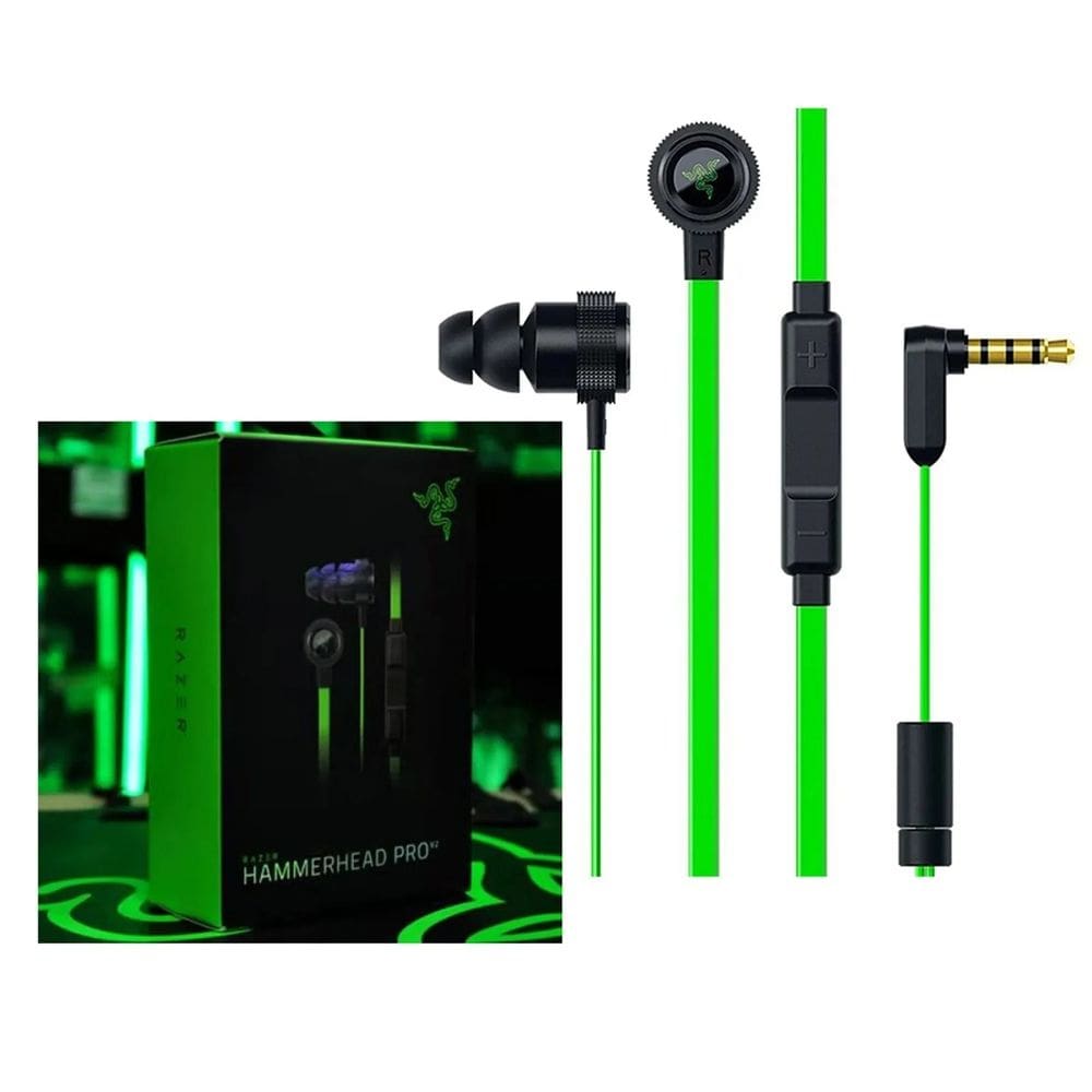 Fone Intra-auricular Raz3r Hammerhead Pro V2 c/ Mic 10mm P2