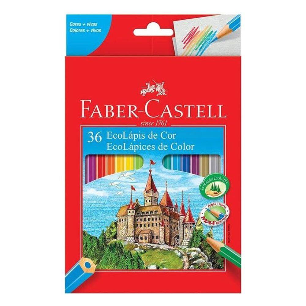 Lápis de Cor Ecolápis 120136G 36 Cores - Faber Castell