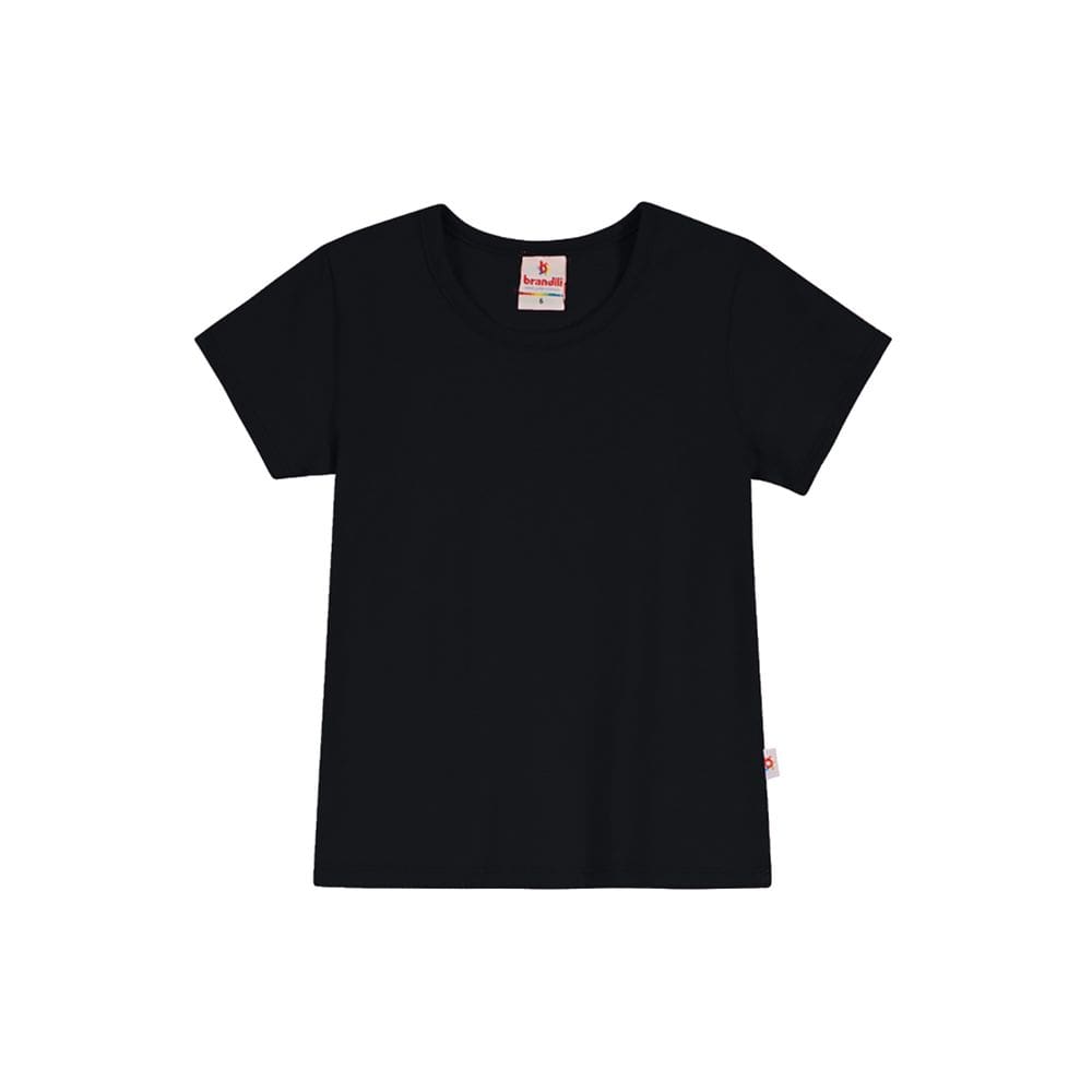 Blusa Básica Infantil Menina Em Cotton Brandili
