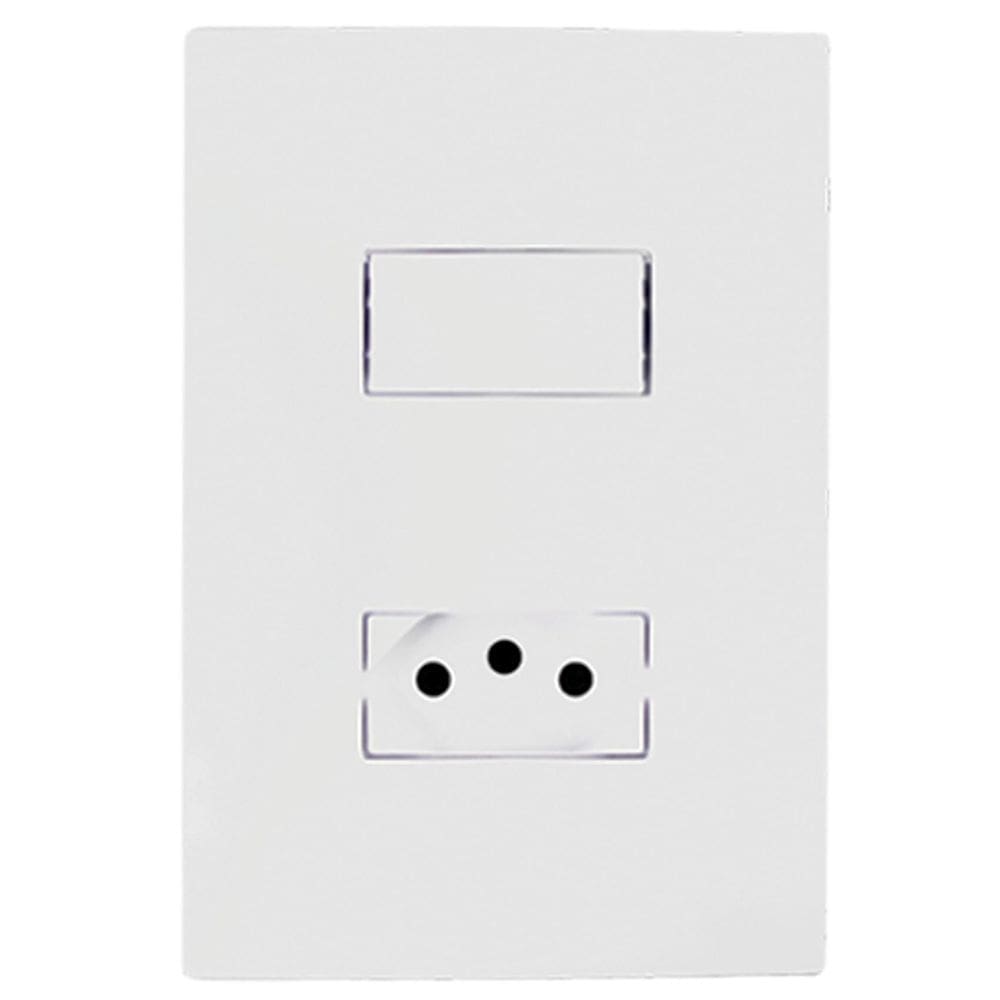 Conjunto Interruptor Simples E Tomada 20A I9 94201 Ilumi