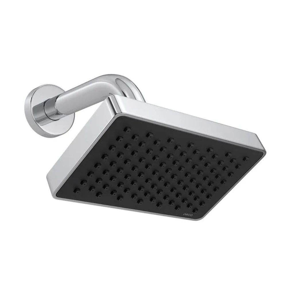 Chuveiro Flex Retangular de Parede Cromado Diâmetro 15cm Pressão 12L Minuto Deca