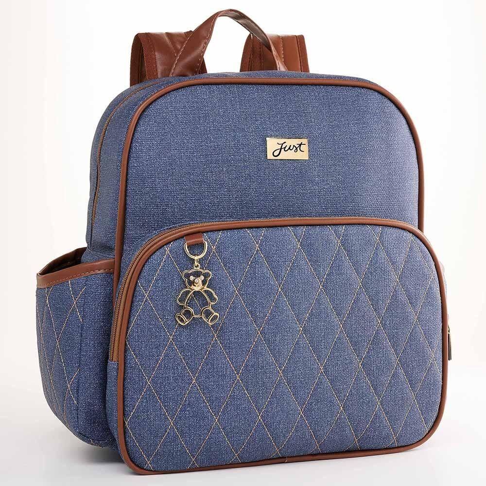 Mochila de Maternidade Just Baby Chicago Jeans