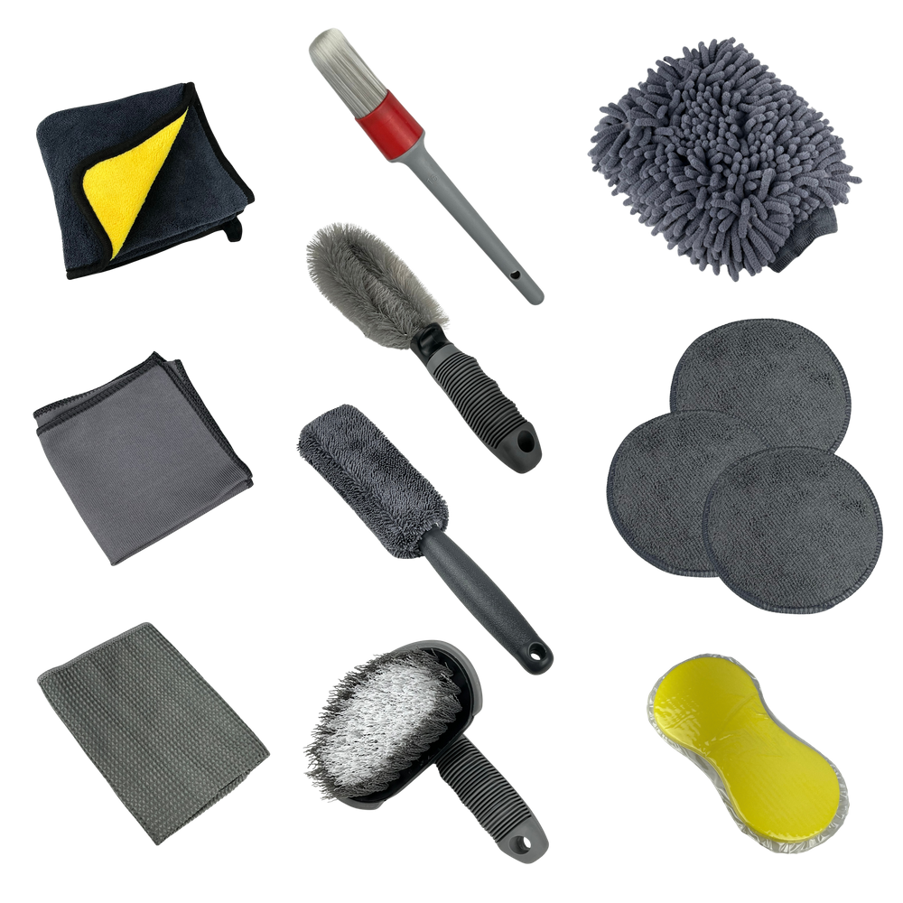 Kit 12 Peças Limpeza Veicular Estilo BR Detaile Profissional