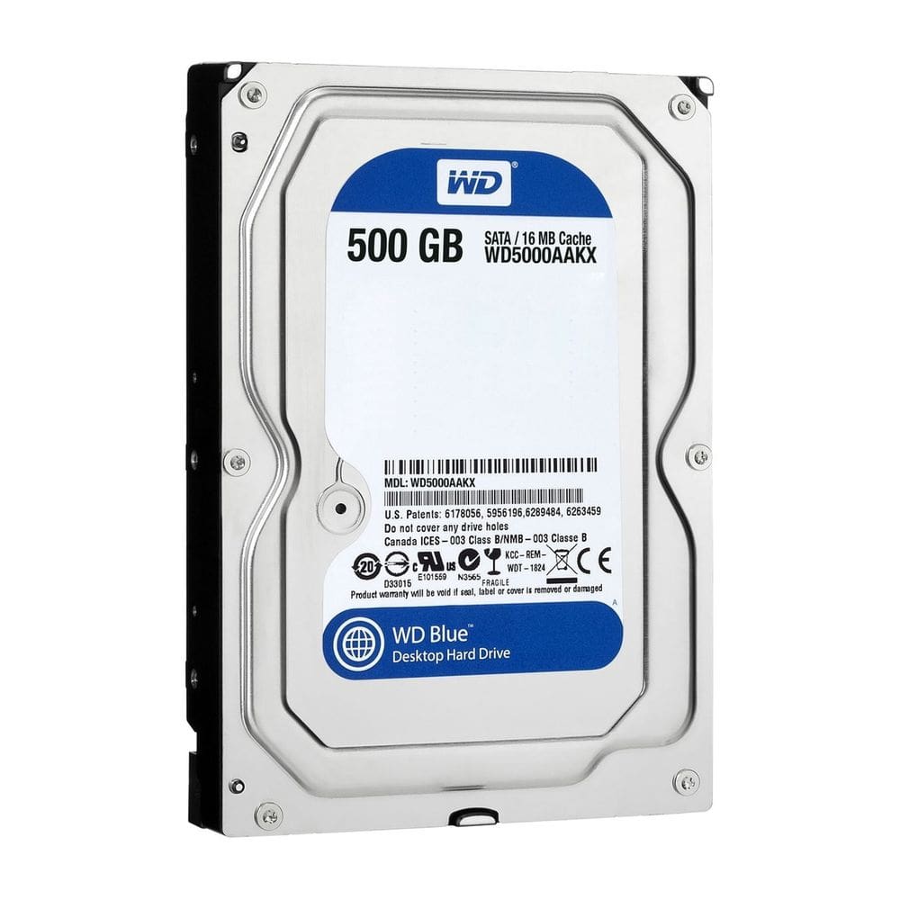 HD 500GB WD Blue Sata 16MB Modelo WD5000AAKX