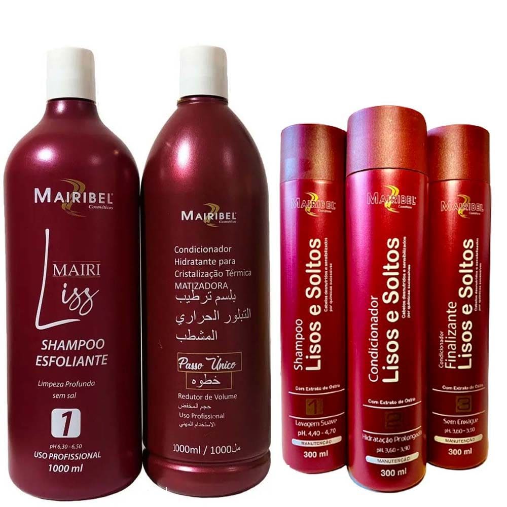 Kit Selagem Matizadora e Manutenção Lisos e Soltos Mairibel