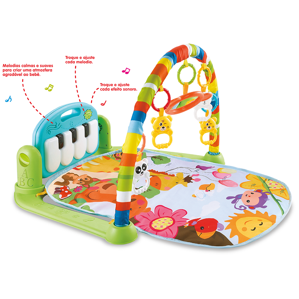 Tapete Interativo Infantil Para Bebes com Luz e Som