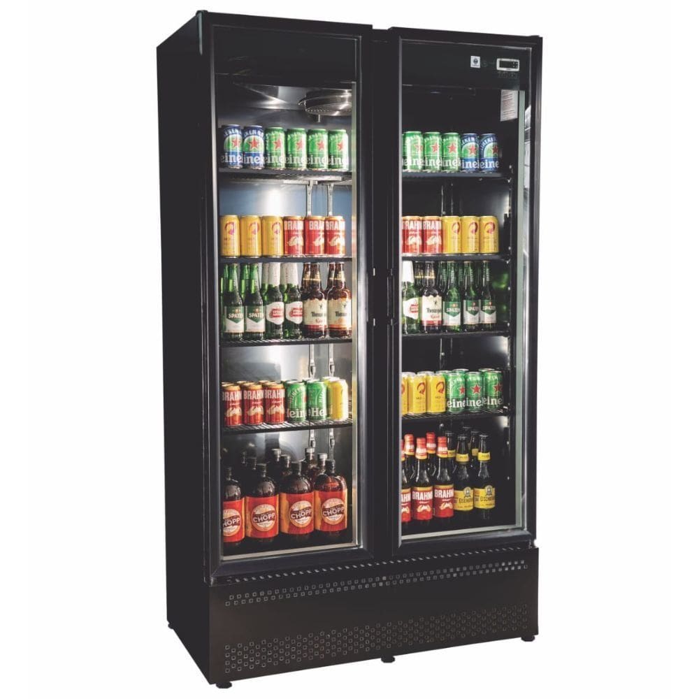 Cervejeira Vertical 2 Portas de Vidro RF020B All Black Frilux 220V