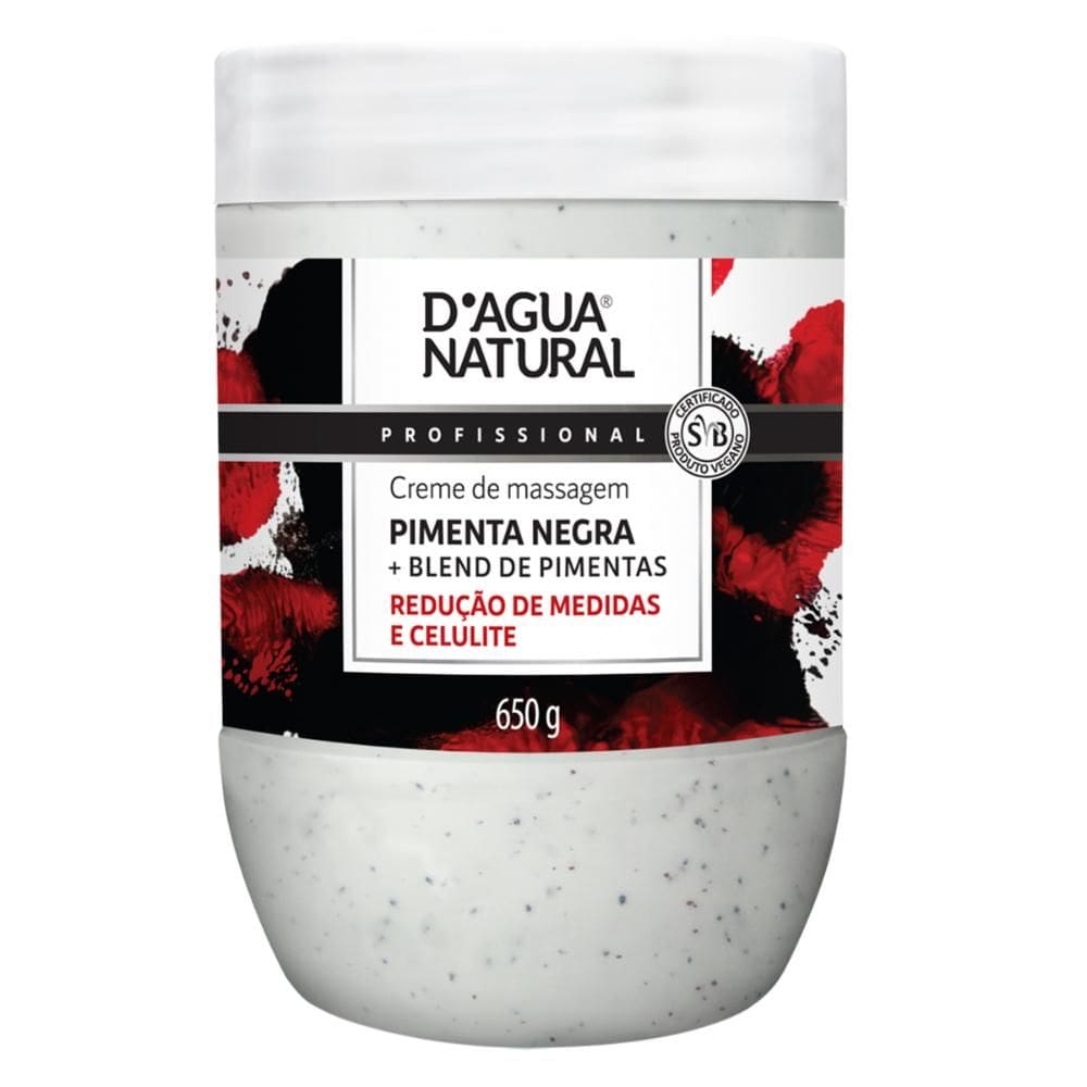 Creme Massagem Dagua Natural Pimenta 650g