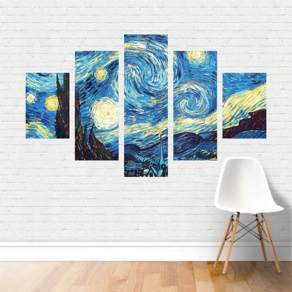 Quadro Artístico Starry Night Noite Estrelada Vincent Van Go