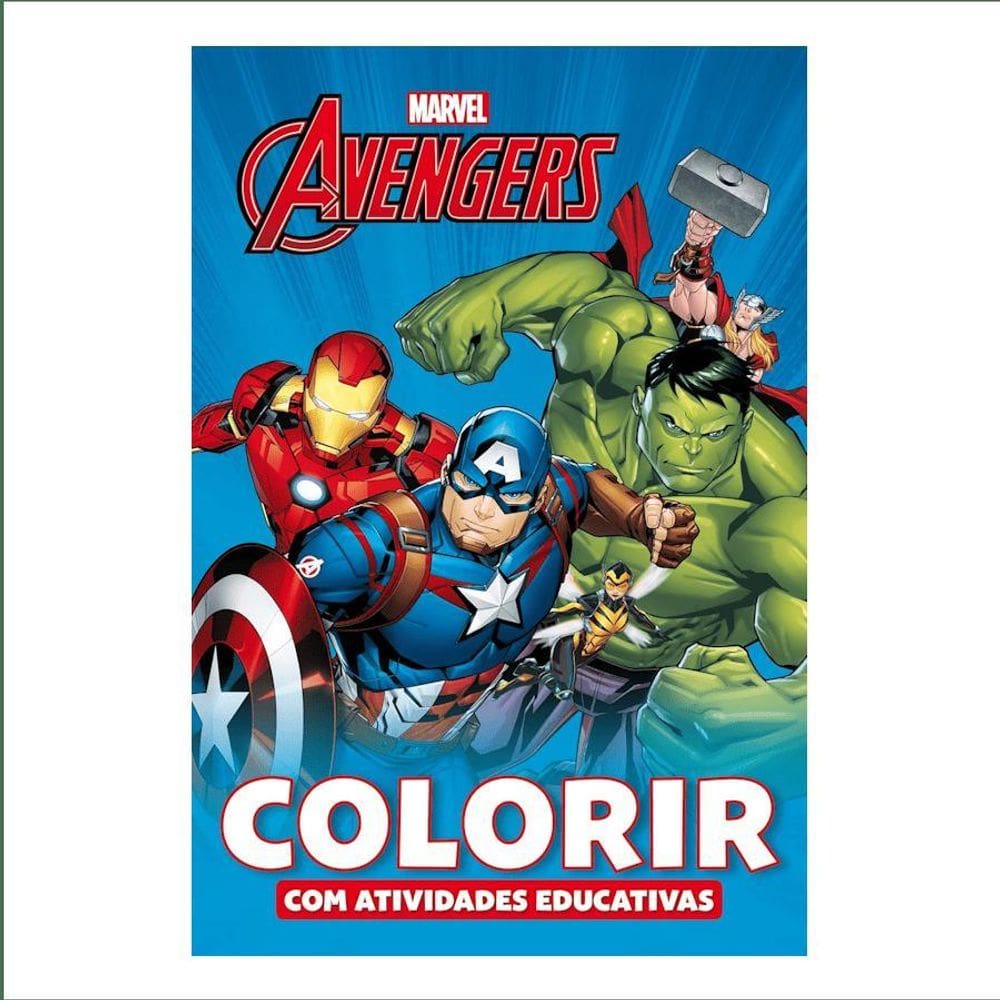 Livro - Marvel Colorir Atividades Educativas - Avengers