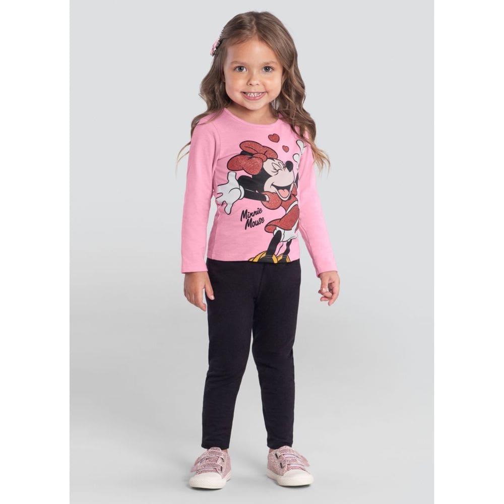 Blusa Infantil Menina Minnie Mouse Brandili