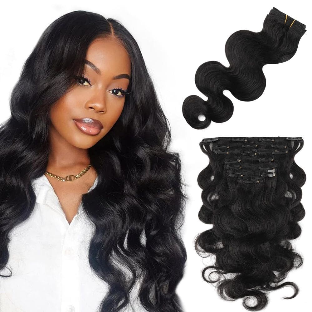 Extensões de cabelo Clip in ABH AMAZINGBEAUTY HAIR Body Wave