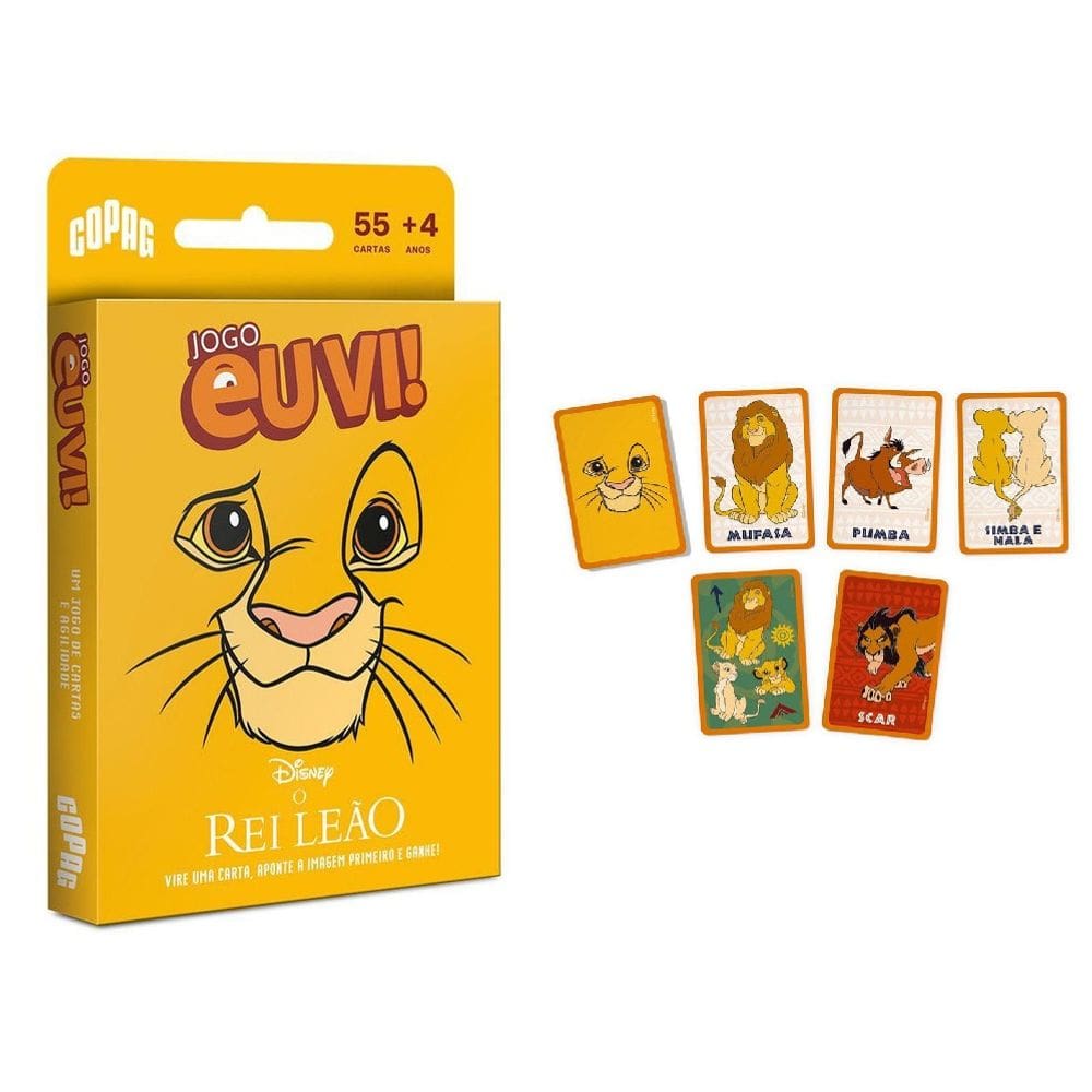 Jogo De Cartas Eu Vi! Rei Leão Copag Disney