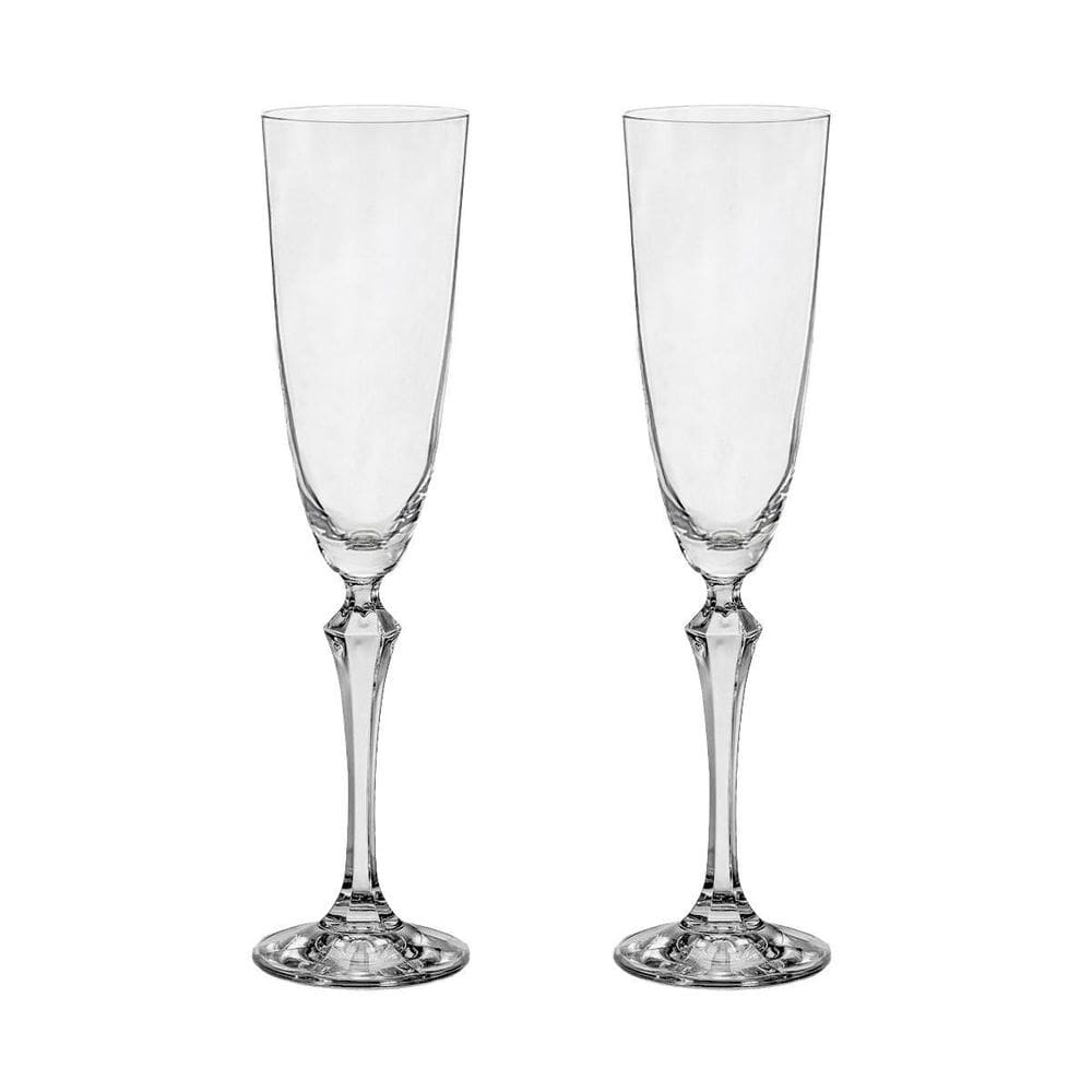 Jogo 2 Taças Cristal Champagne 200 Ml Linha Elisabeth
