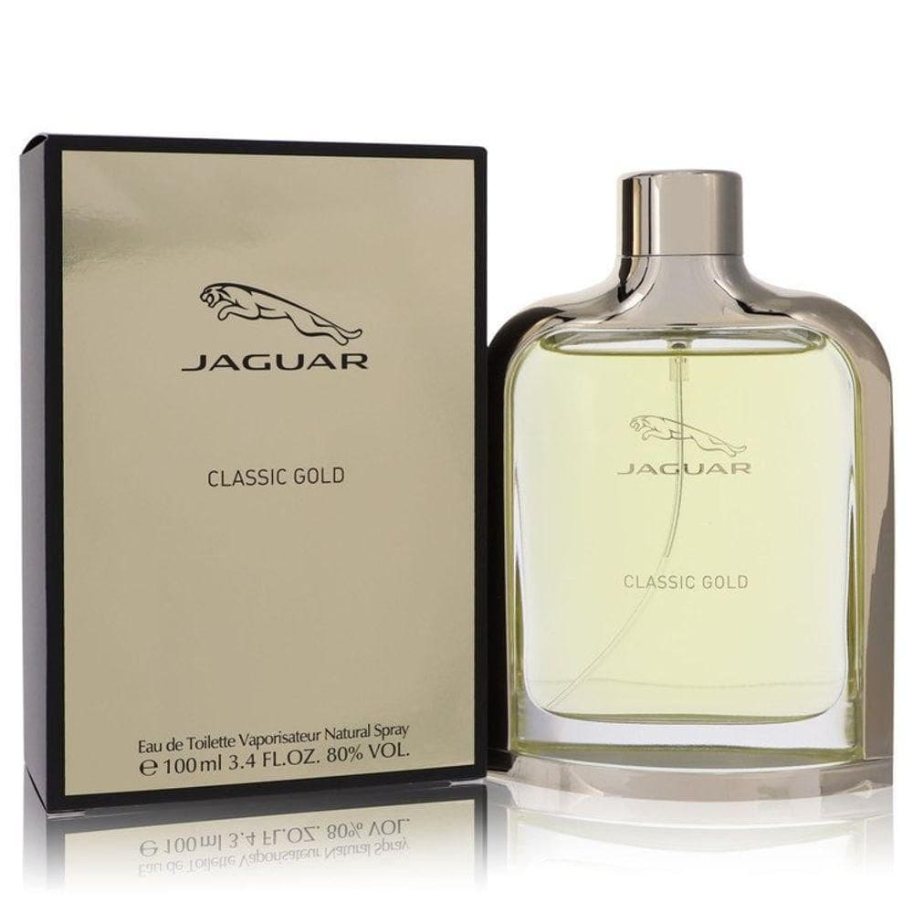 Perfume Colônia Masculina Classic Gold Jaguar 100 Ml Eau De Toilette