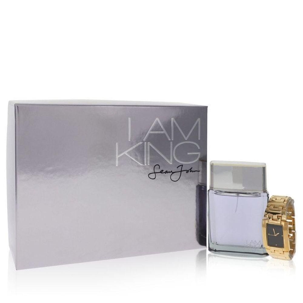 Perfume Masculino Sean John I Am King Kit Presente 100 Ml Eau De Toilette + Watch