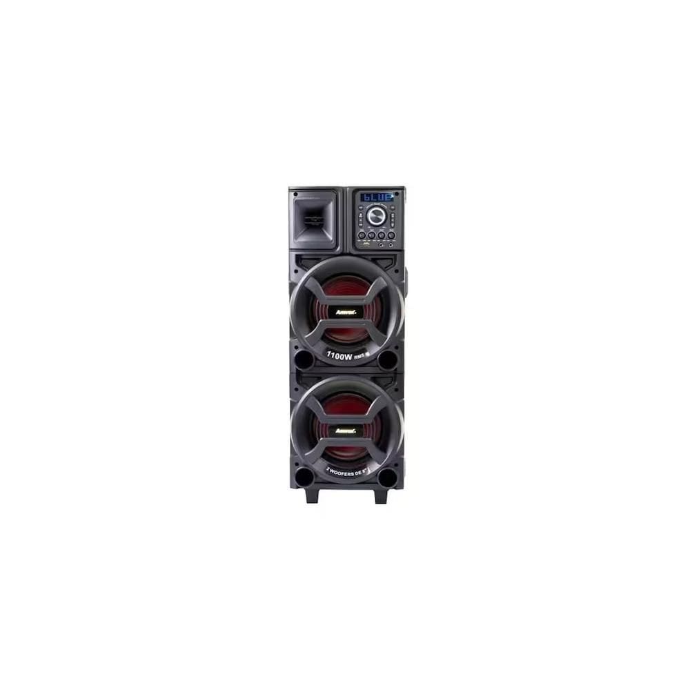 Caixa de Som Amplificada ACA 1101 Black Duplo 8 1100W
