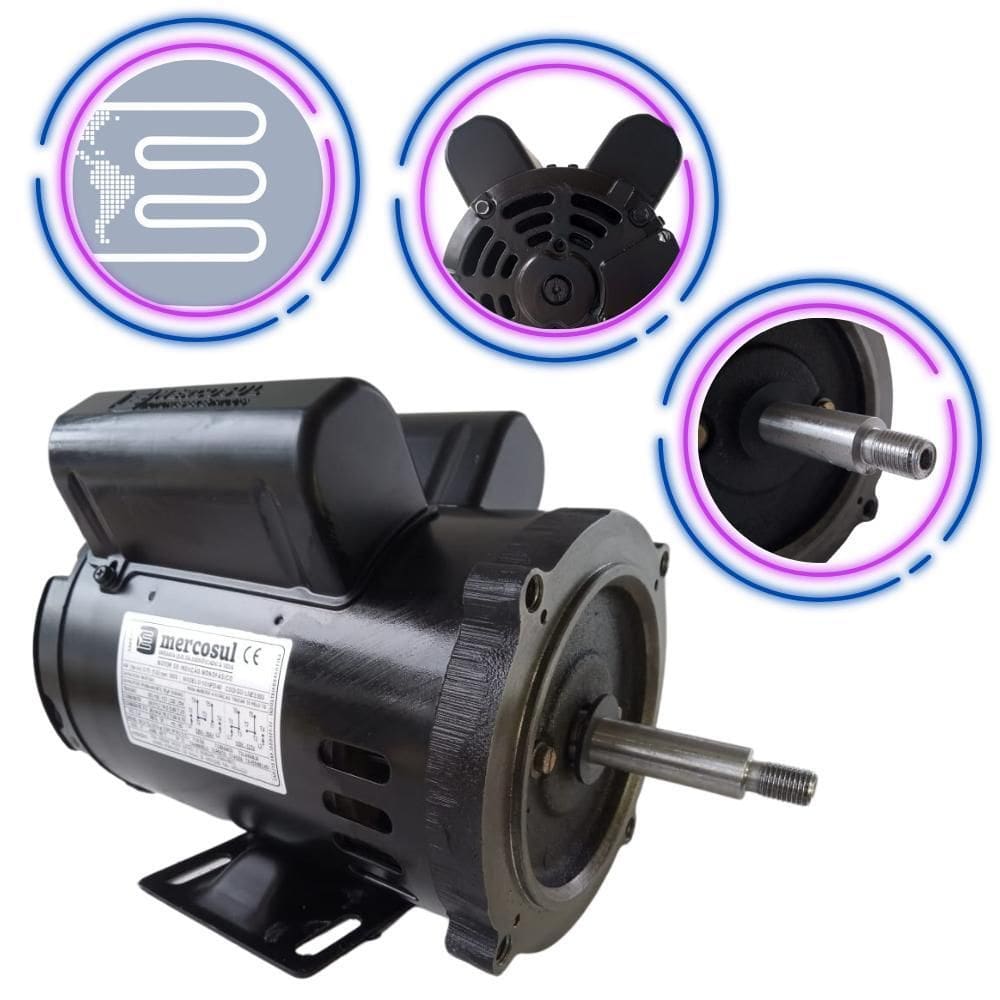 Motor Elétrico Monofásico 1Cv Alta Rotação Mercosul Motore