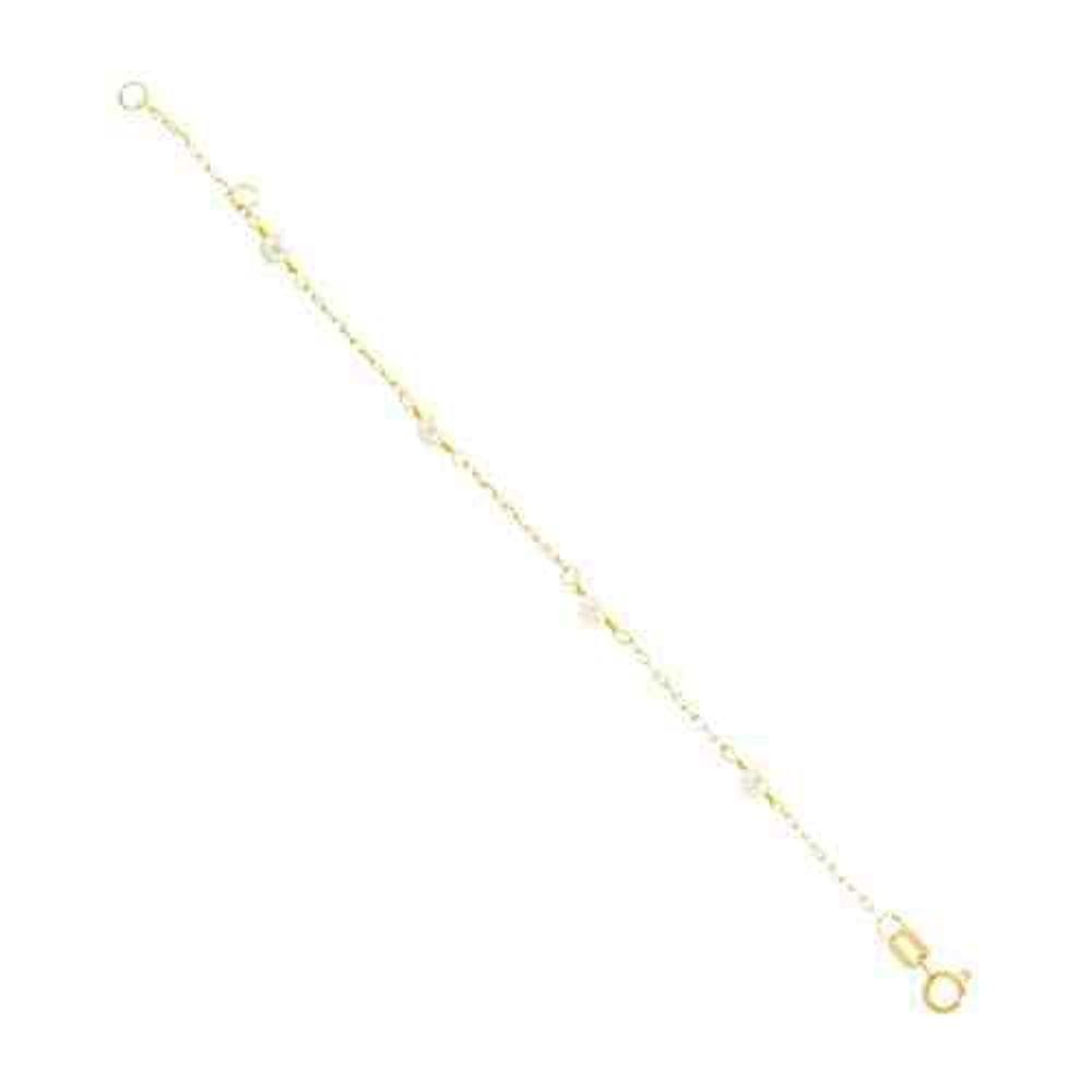 Pulseira Ouro Com Perola Pux0035