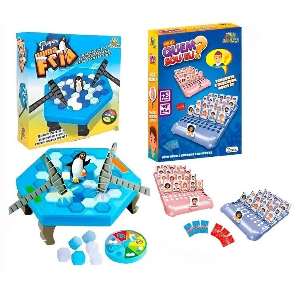Jogo Quem Sou Eu + Jogo Pinguim Quebra Gelo