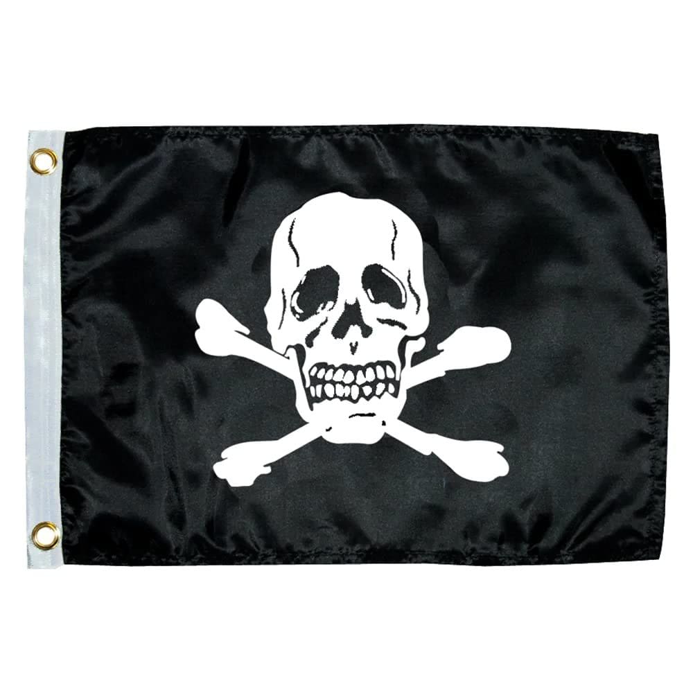 Bandeira de barco Taylor Made Jolly Roger 1818 30x45cm preta