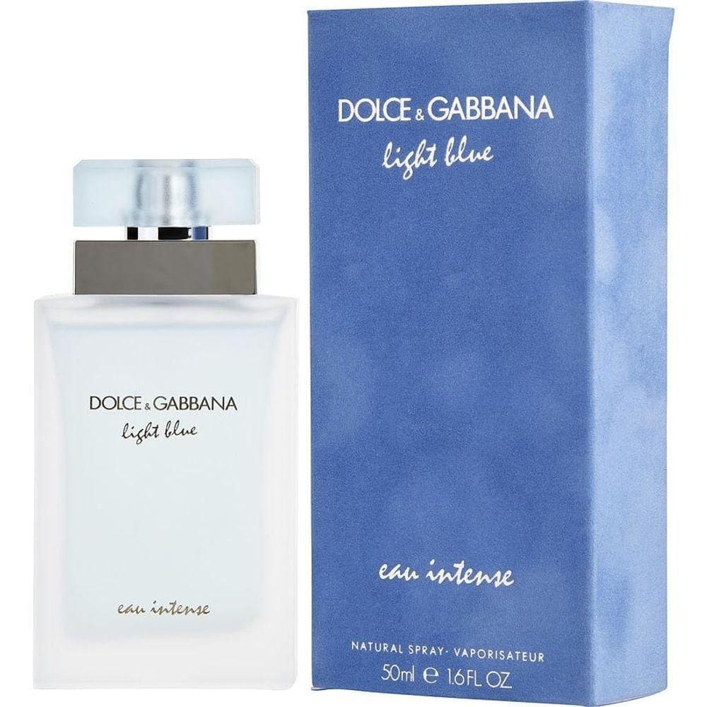 Perfume Feminino D & G Light Blue Eau Intense Dolce & Gabbana Eau De Parfum Spray 50 Ml