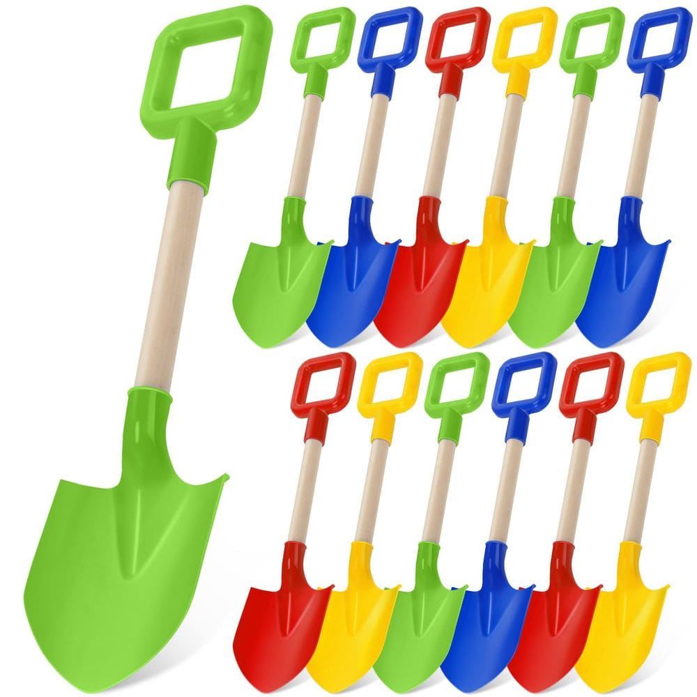 Conjunto de pás de areia Honoson Long Beach Spades, pacote de 16 polegadas com 12