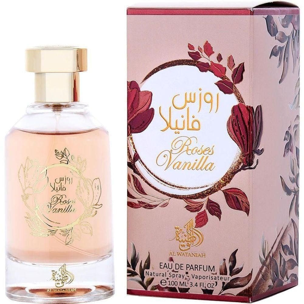 Perfume Feminino Al Wataniah Roses Vanilla Eau De Parfum Spray 100 ml