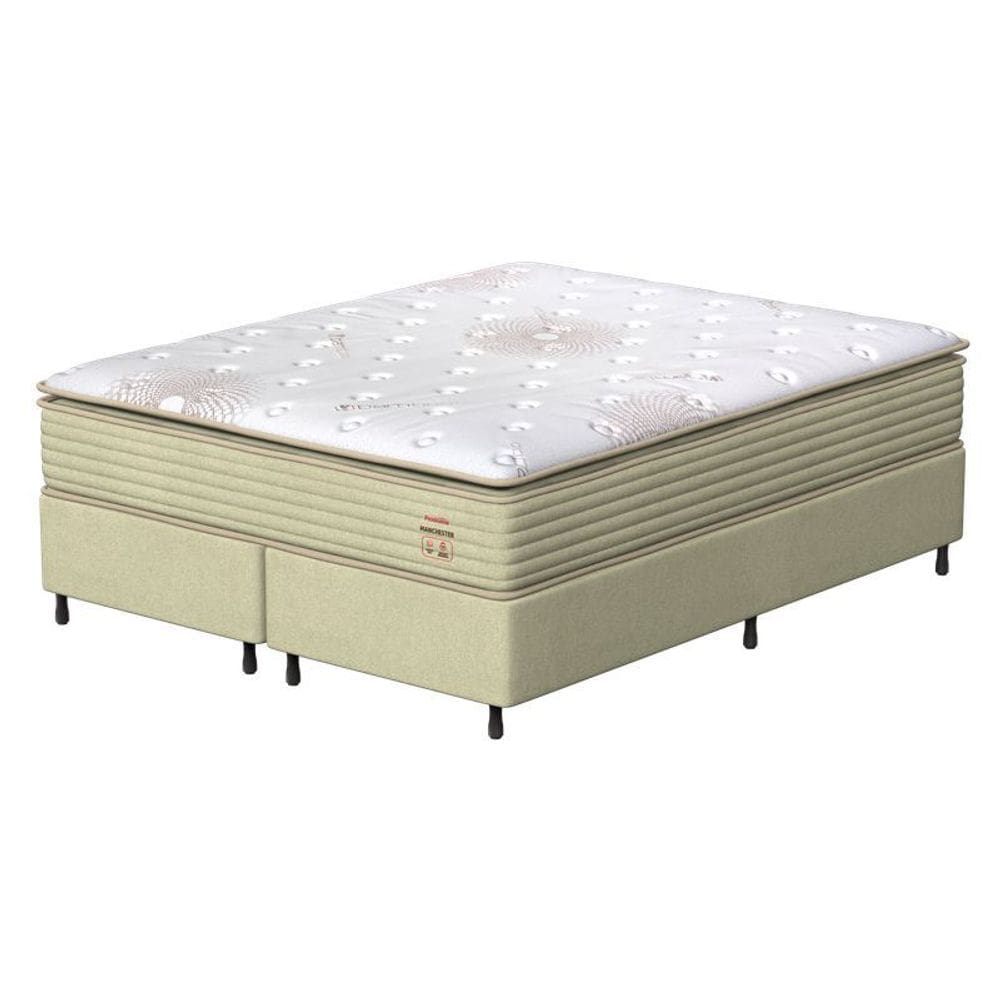 Conjunto Box Queen Mola Prodormir Manchester