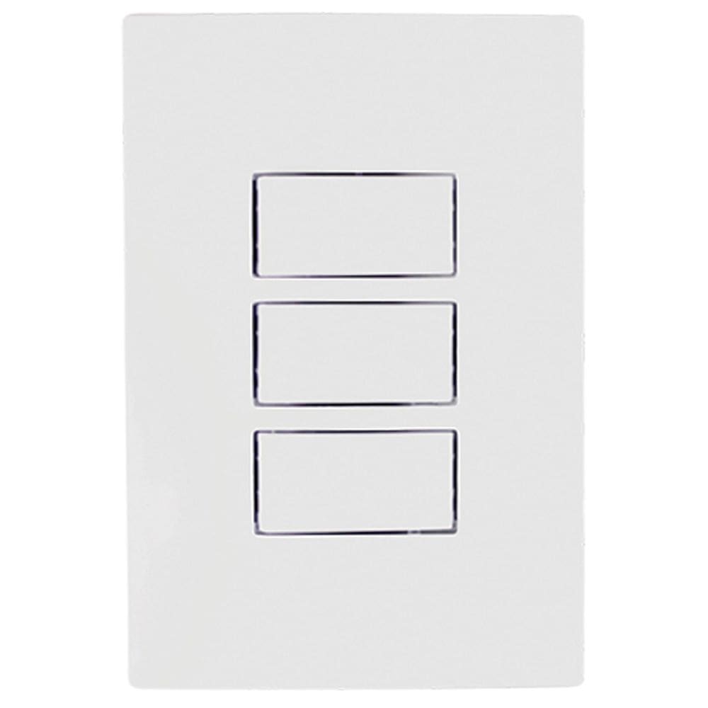 Conjunto Interruptor Simples Triplo 4X2 Branco I9 9419 Ilumi