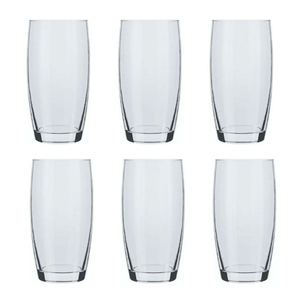 Jogo de Copos Nadir Long Drink Oca 400ml Vidro Com 6 peças