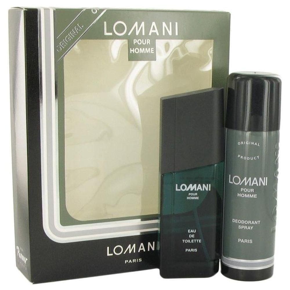 Perfume Masculino Cx. Presente Lomani 100 Ml Eau De Toilette + 200 Ml Desodorante