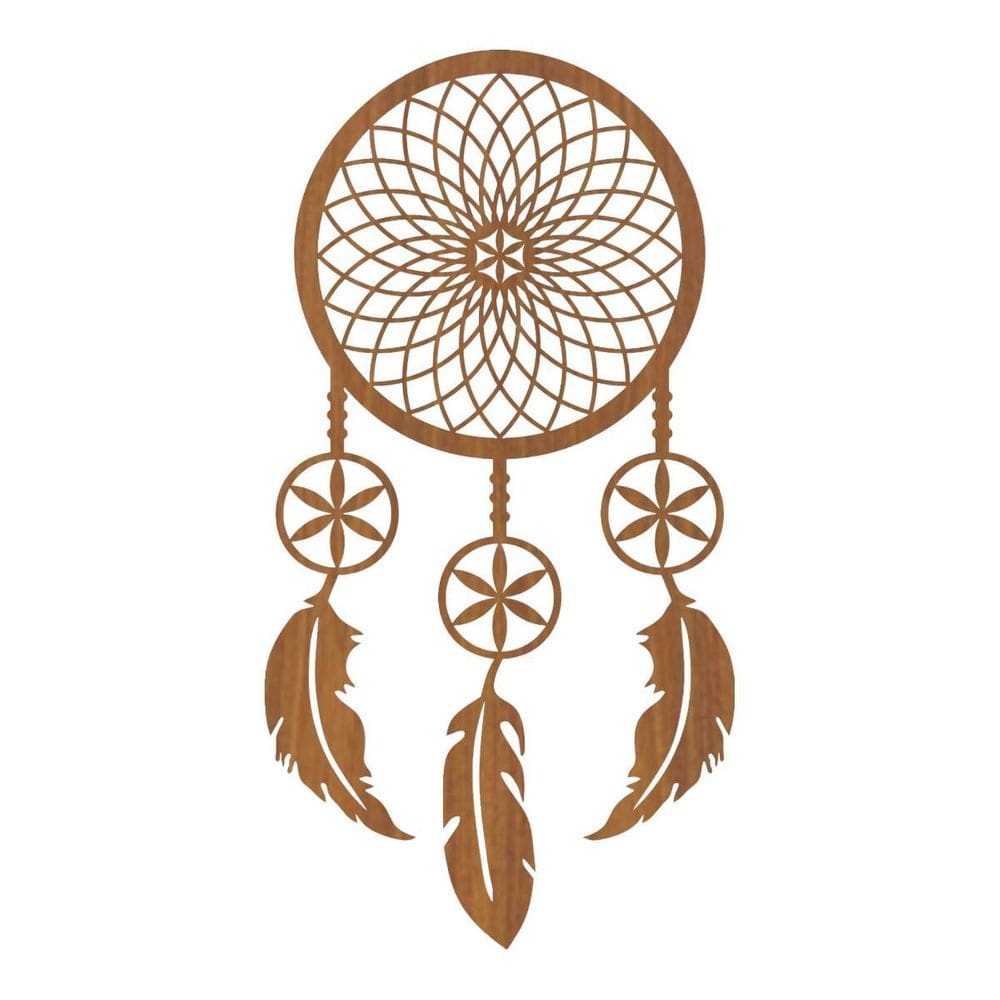 Quadro Decorativo Mdf Carvalho Filtro Dos Sonhos 40X20Cm