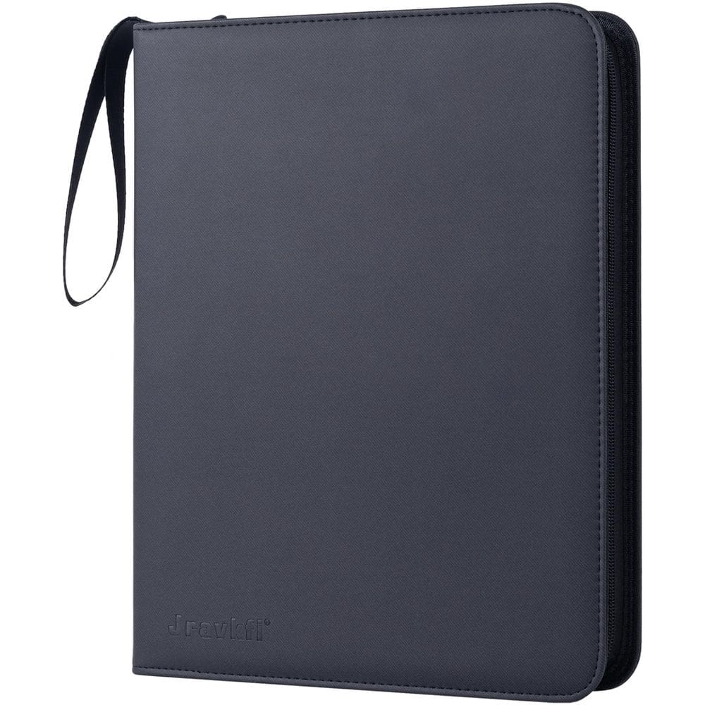 Encadernador de cartas Jravkfi, 9 bolsos com 40 mangas para 720 cartas pretas