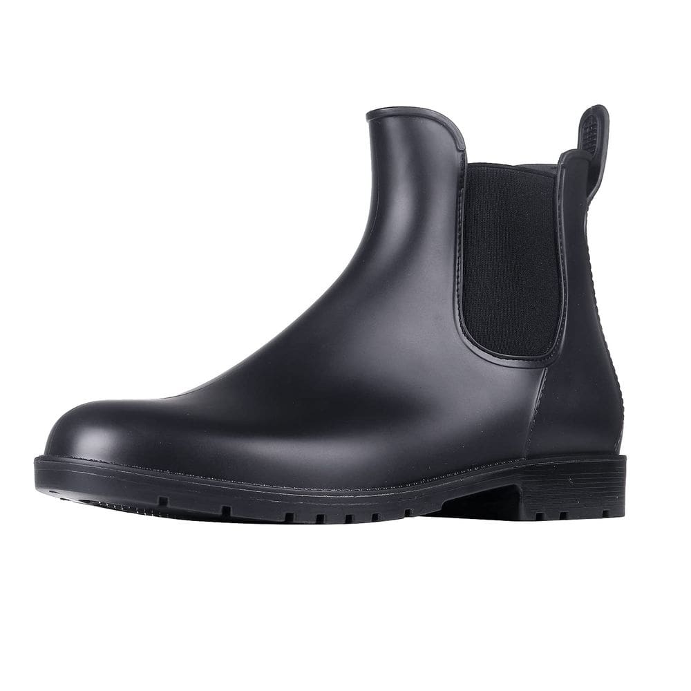 Botas de chuva femininas Asgard Chelsea pretas impermeáveis 42