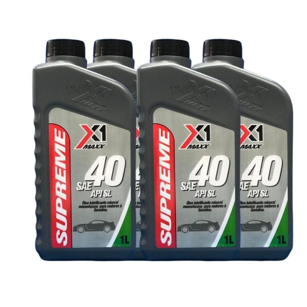 4X Lubrificante Autos Multiviscoso Sae 40 Apisl Óleo Carro