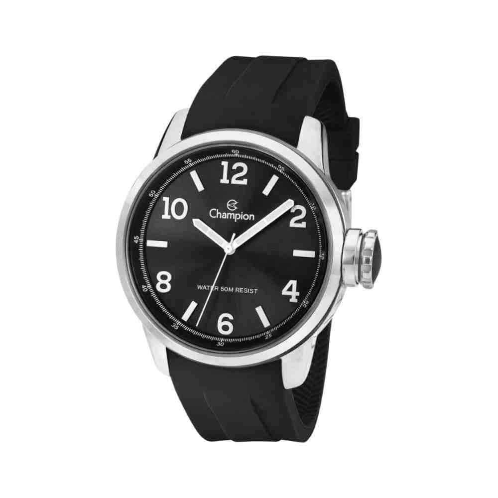 Relógio Champion Preto Feminino Resist. Água 50M, Pulseira