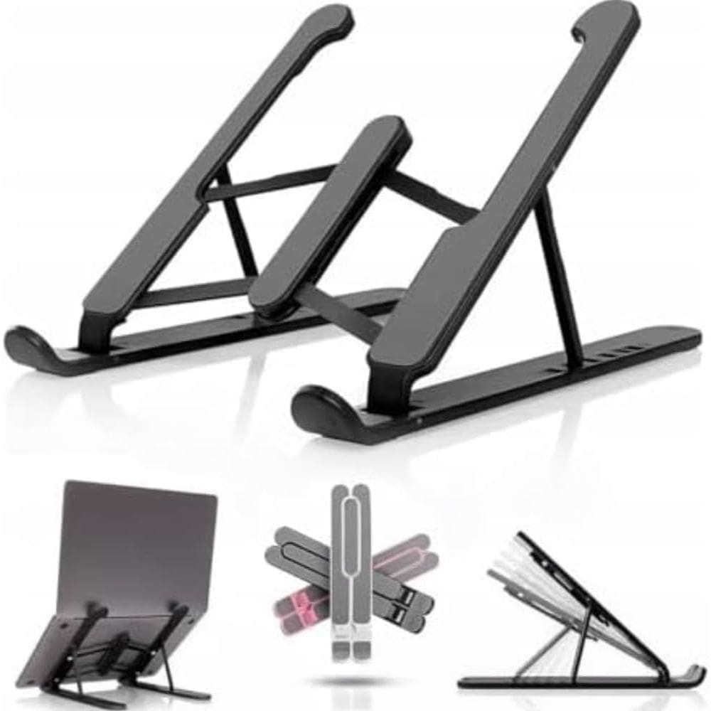 Suporte para Notebook Ajustável, 6 Ângulos, Altura 5-15cm, Compatível com Notebooks 10-18 Polegadas, Dobrável e Portátil SERVE PARA SMARTFONE