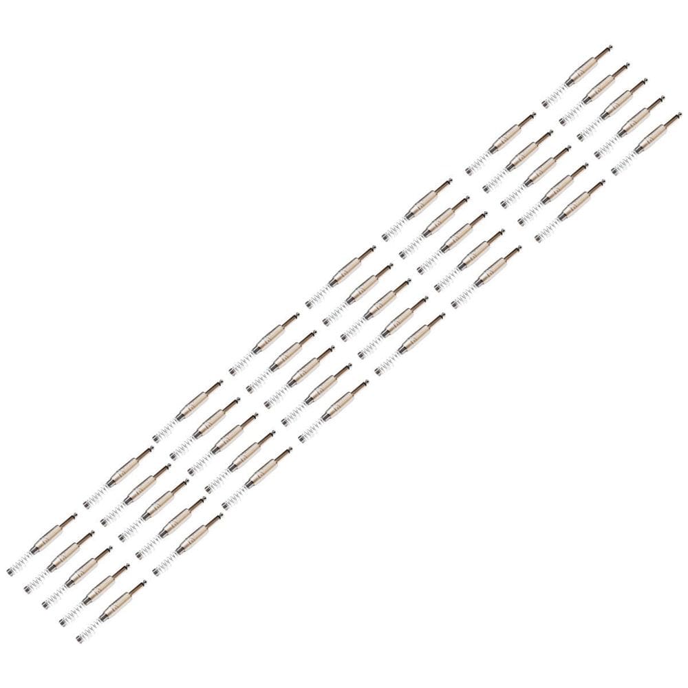 Kit 40 Plug P10 Macho Mono Com Mola  Roxtone