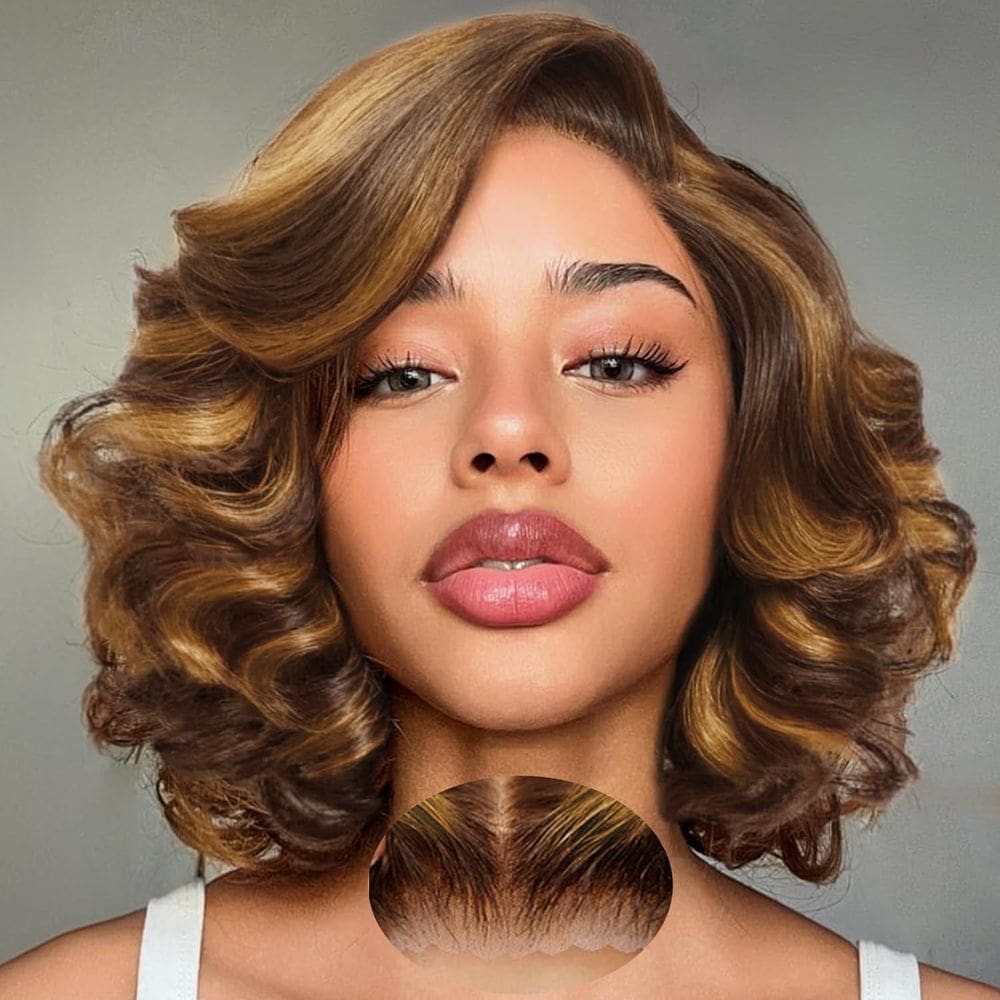 Peruca FABA Ombre Lace Front Human Hair Body Wave 25cm 180%
