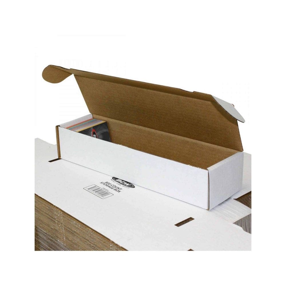 Caixa de armazenamento BCW 800ct para cartão colecionável com pacote de 10