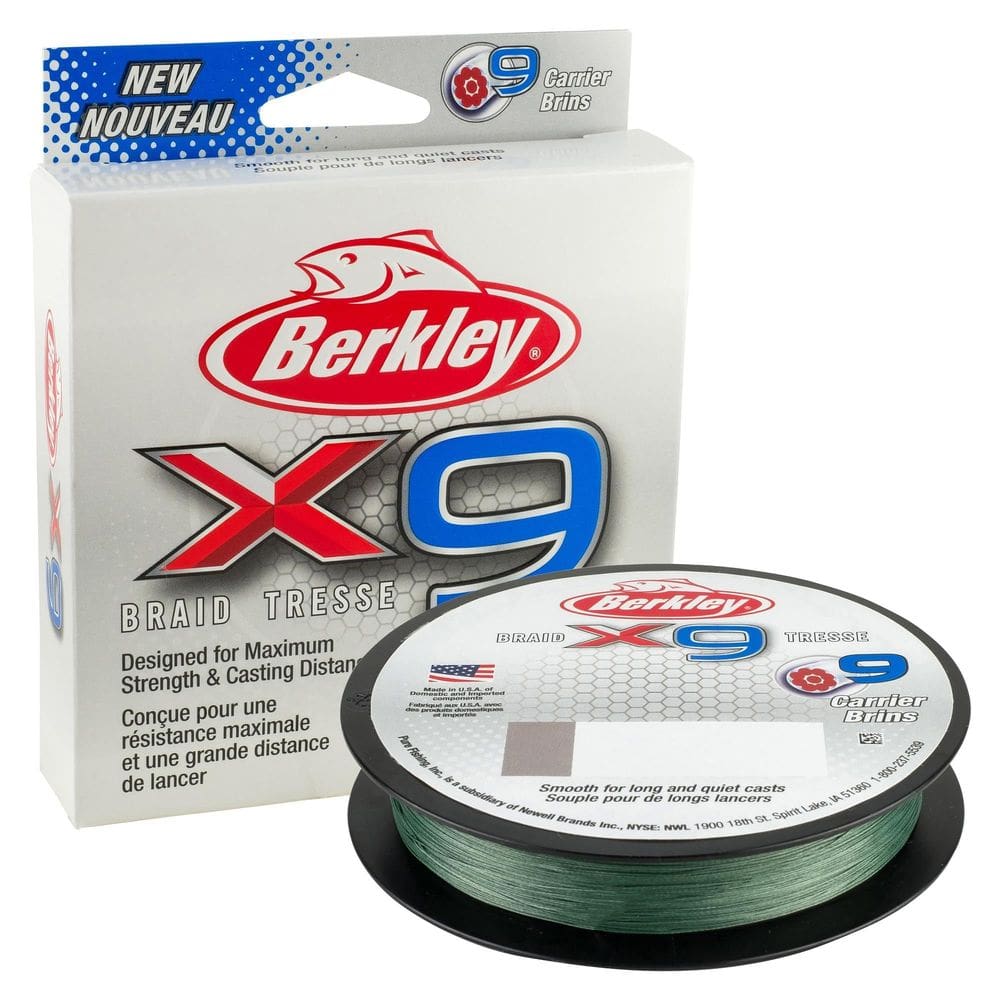Linha de pesca Berkley x9 Braid Superline 45,6 kg 270 m 80 libras