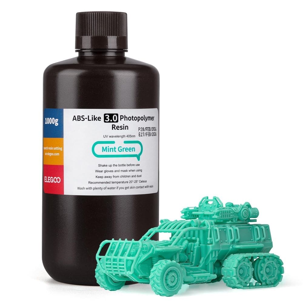 Resina de impressora 3D ELEGOO ABS-like 3.0 1000g para Marte Saturno