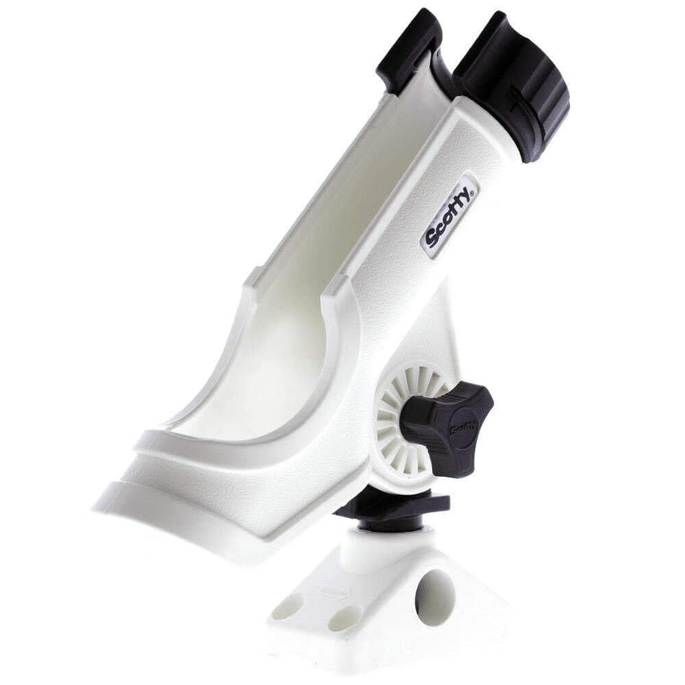 Suporte de haste Scotty #230 -WH Power Lock (branco) para barco