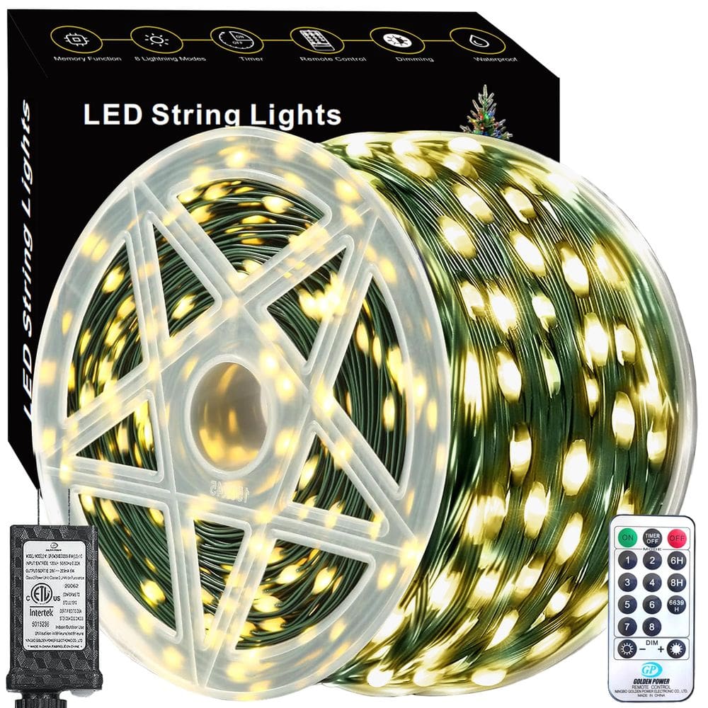 Luzes de corda de Natal Voolex 1000LED 100m impermeáveis