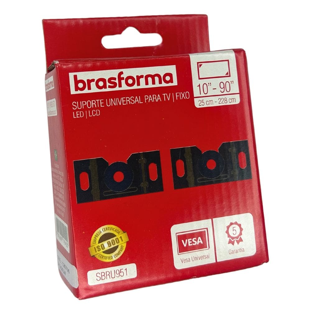 Suporte Tv Fixo Led Lcd Brasforma SBRU951 Tamanho:40 polegadas