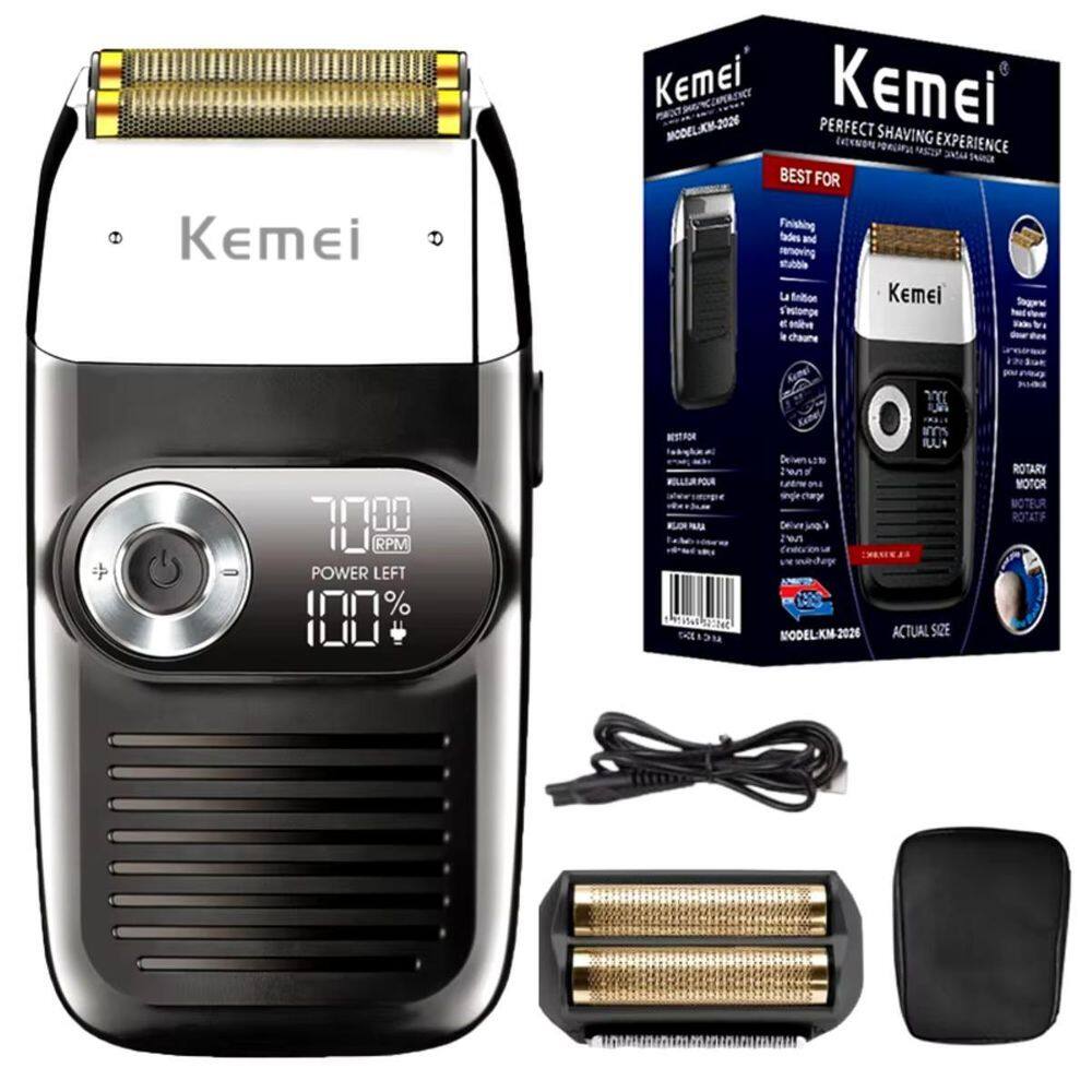 Barbeador Kemei Km-2026 Leve Para Barbear Em Casa